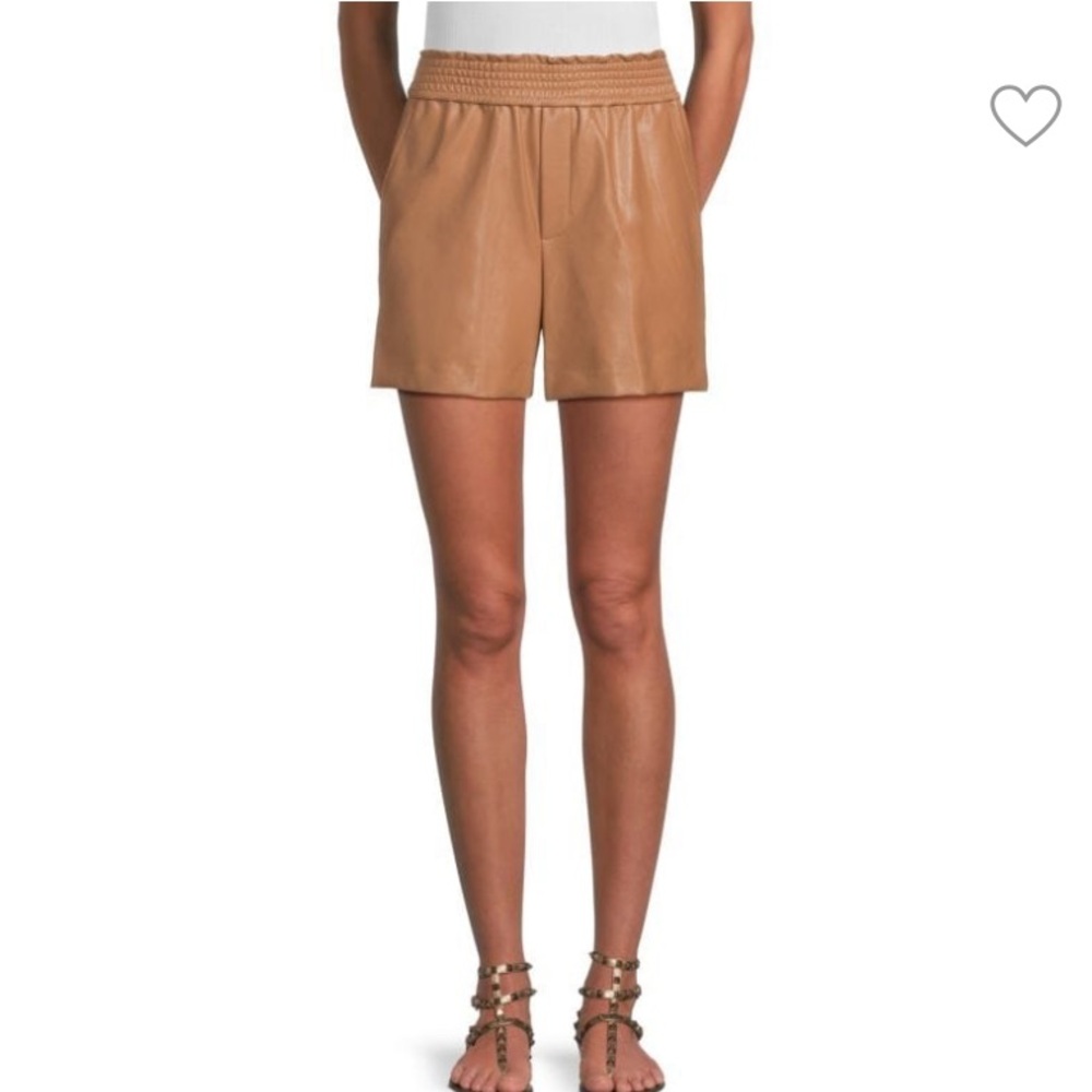 A.L.C. Kaleb Faux Leather Short Tan NWT Size Small
